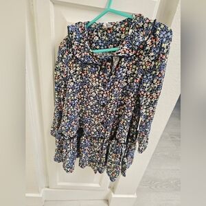GAP Navy Floral Toddler Dress